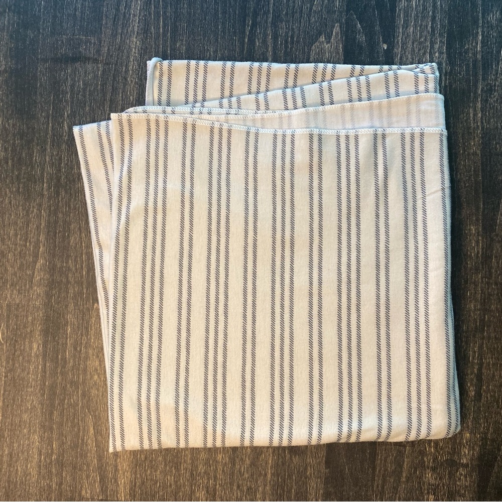 Copper Pearl Cream & Graphite Stripe Swaddle